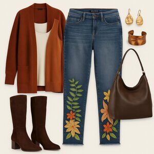 Bandolino Lisbeth Jeans| Vintage Bohemian | Eclectic Grandpa | Cottagecore